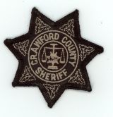 ALABAMA,A,CRAWFORD COUNTY SHERIFF BADGE PATCH 1